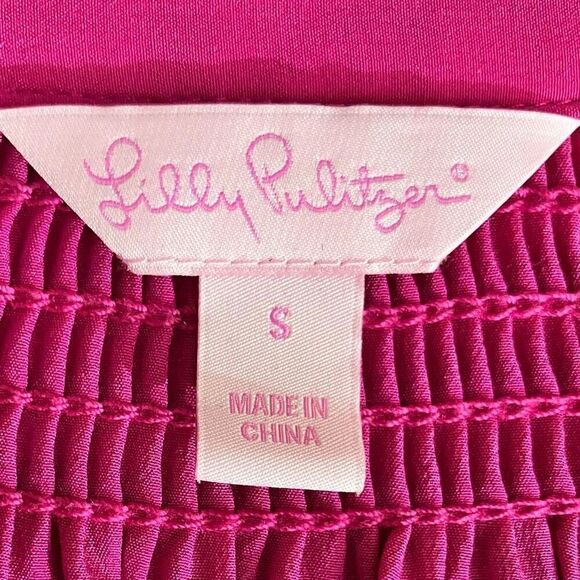 Lilly Pulitzer 100% Silk Blouse / SZ: S / NWOT - Picture 7 of 7